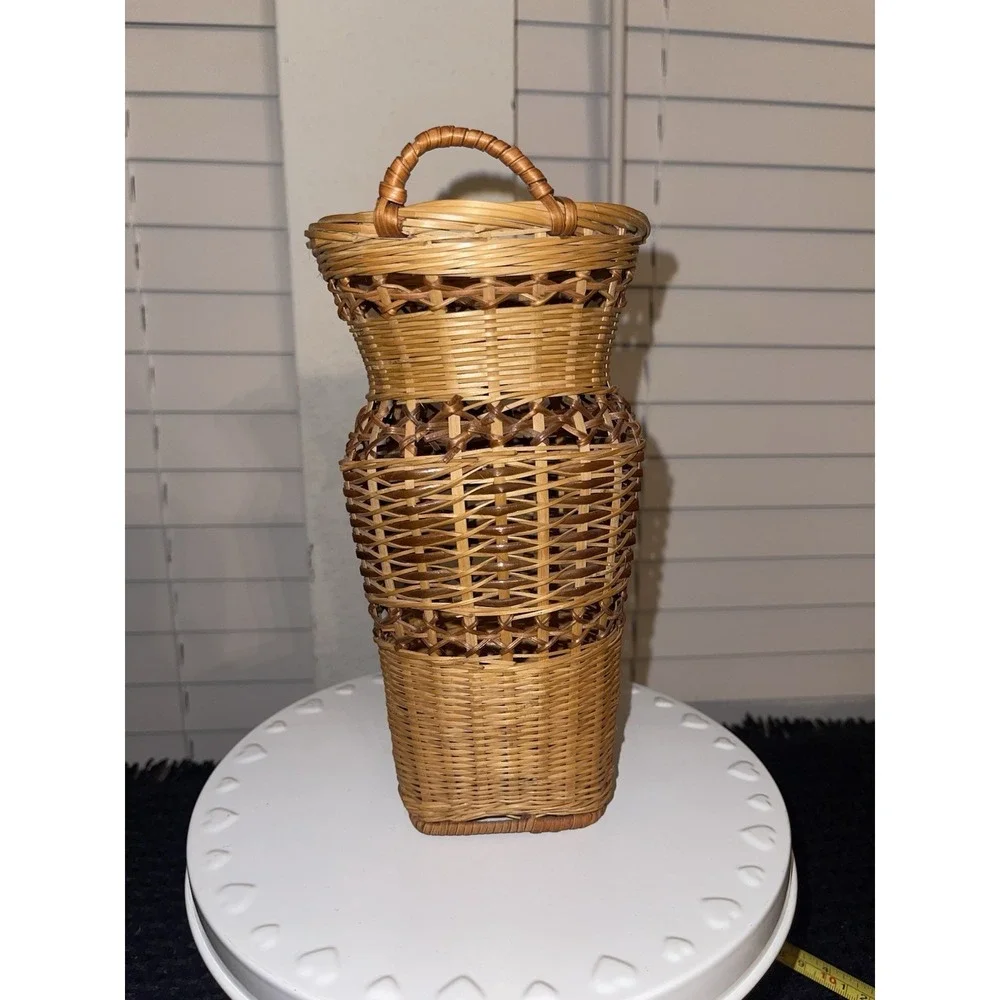 Vintage Woven Wicker Basket Bundle‎ Of 2